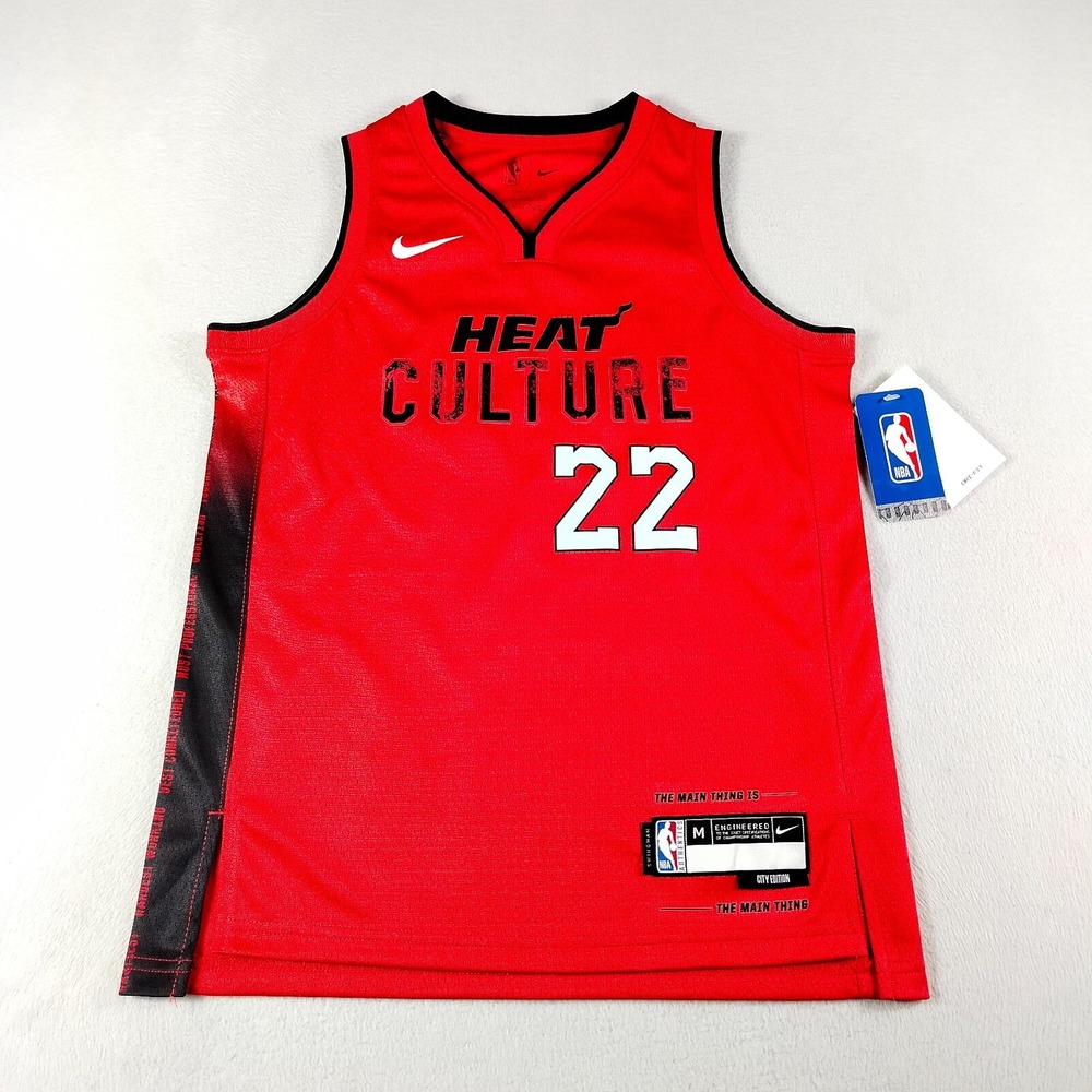 Nike Jersey Youth Medium Red Jimmy Butler Miami Heat Swingman‎ City Edition